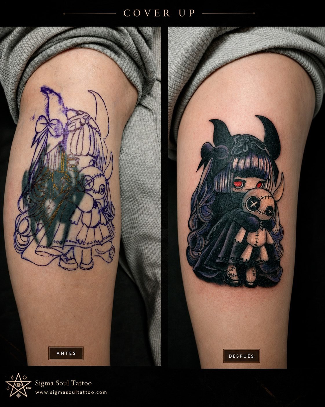 Cover-up realizado en Sigma Soul Tattoo