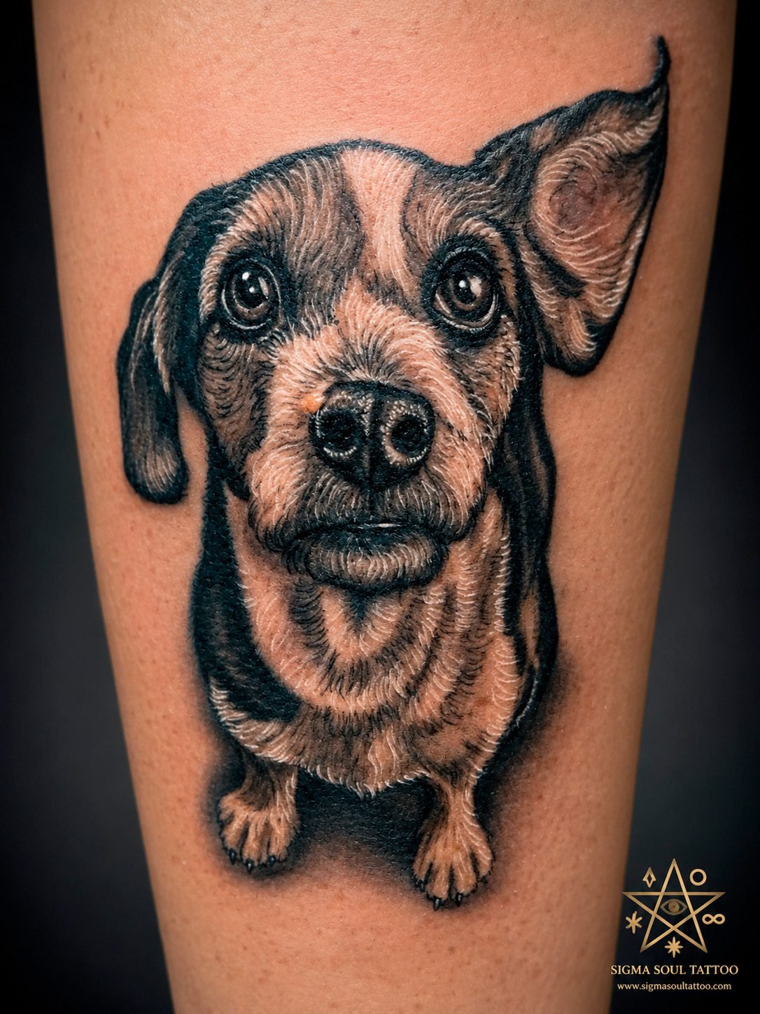 Colocación y adaptación de un diseño de tatuaje sobre el cuerpo